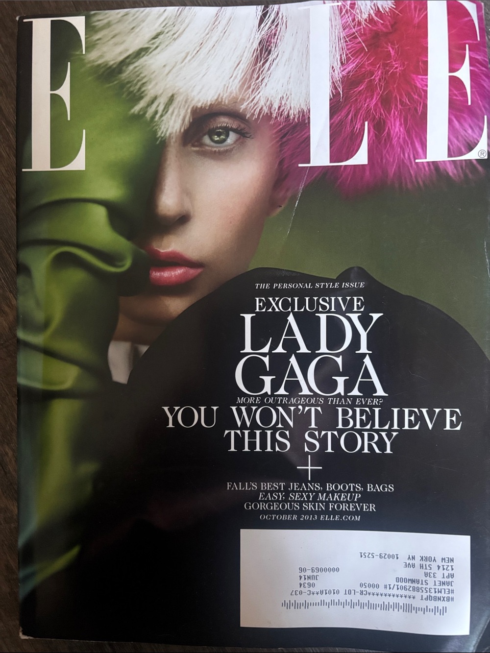 ELLE Magazine Lady Gaga - Collectors Edition October 2013 - New condition